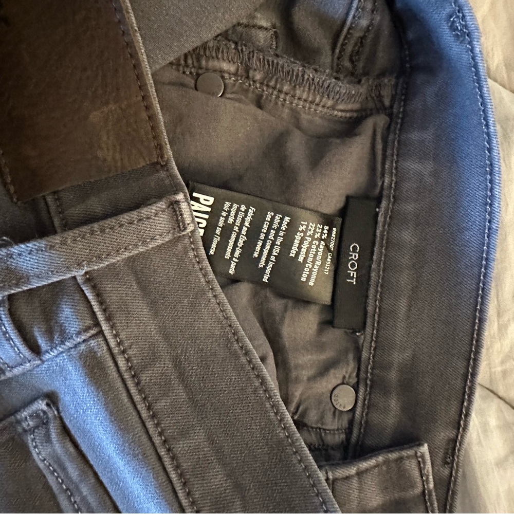 Paige Croft Skinny Jeans. Vintage Empire gray color. - Picture 6 of 8